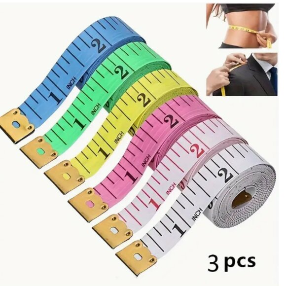 Other - 3pcs 150cm/60inch Tape Measure Measuring Tape for Body, Double Scale S